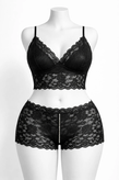 ست دوتیکه گیپوری فانتزی فاق باز مرواریدی 🖤👙✨